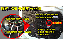 現(xiàn)代IX25升降窗安裝指導